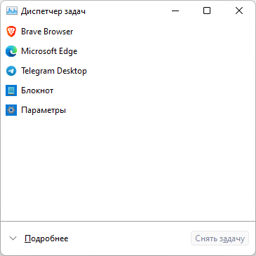Simplified Task Manager